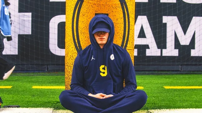 Michigan Quarterback J.J. McCarthy Incorporates Pre-Game Meditation Ritual Ahead of CFP Championship