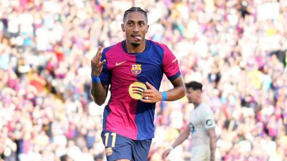 Raphinha Hat-Trick Powers Barcelona to 7-0 La Liga Thrashing of Real Valladolid